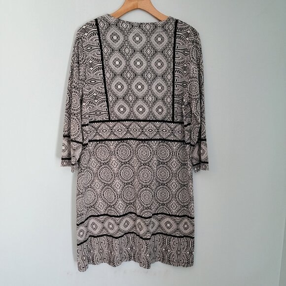Coolibar Jardin Tunic 50+ Sun Protection Cover Up Dress L UPF Boho Long Sleeve - Picture 5 of 8
